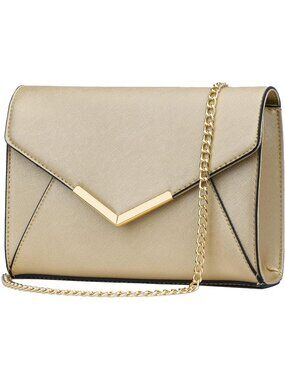 〽️Women's Gold Shoulder Party Wedding Prom Crossbody Envelope Evening Handbag